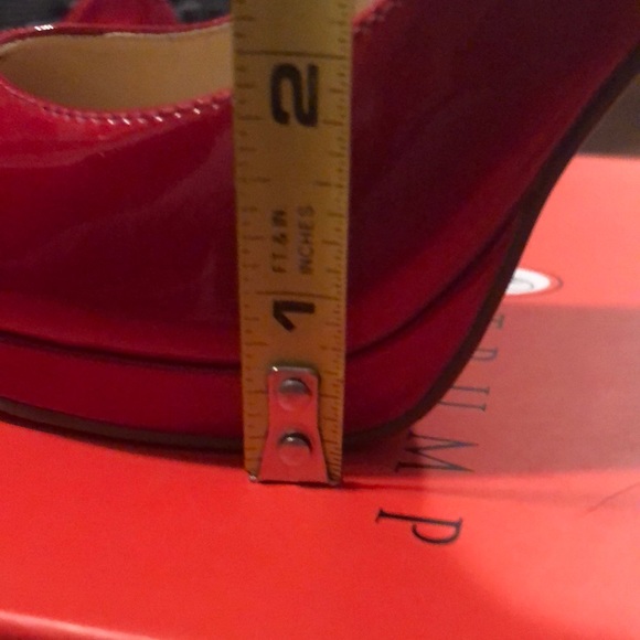Ivanka Trump Red Platform Shoes - Picture 8 of 8